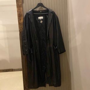 Silvercord Vintage 70’s Women Leather Trench Coat Size Large